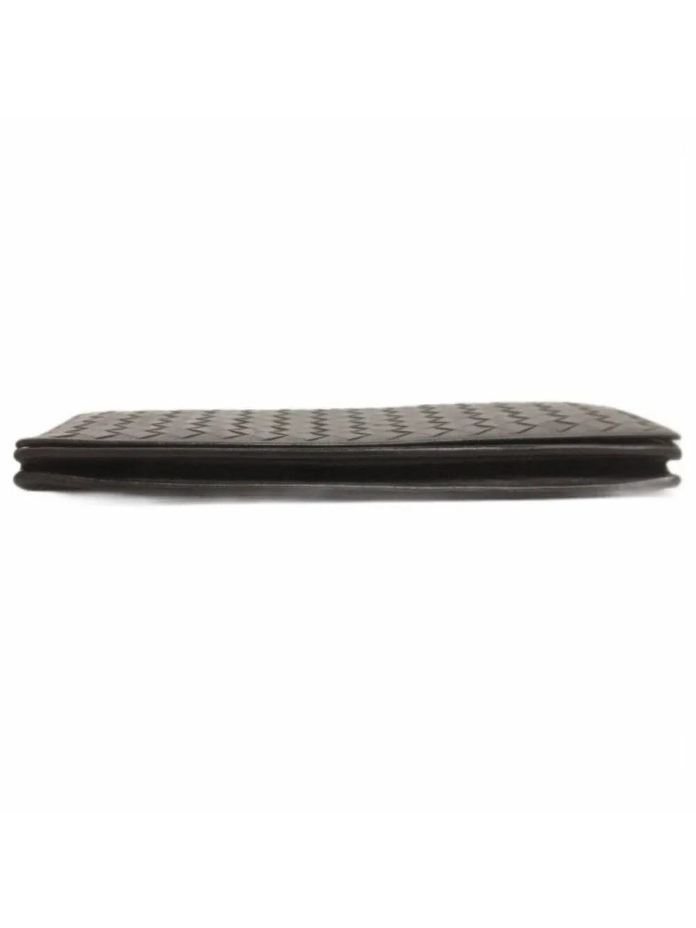 Bottega Veneta Intrecciato Wallet Braided Leather Brown